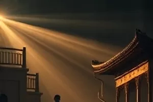 《晚风邮局》夜里依然亮着灯的邮局投递窗口